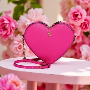 Victoria's Secret Pink Heart Crossbody Bag 💕✨